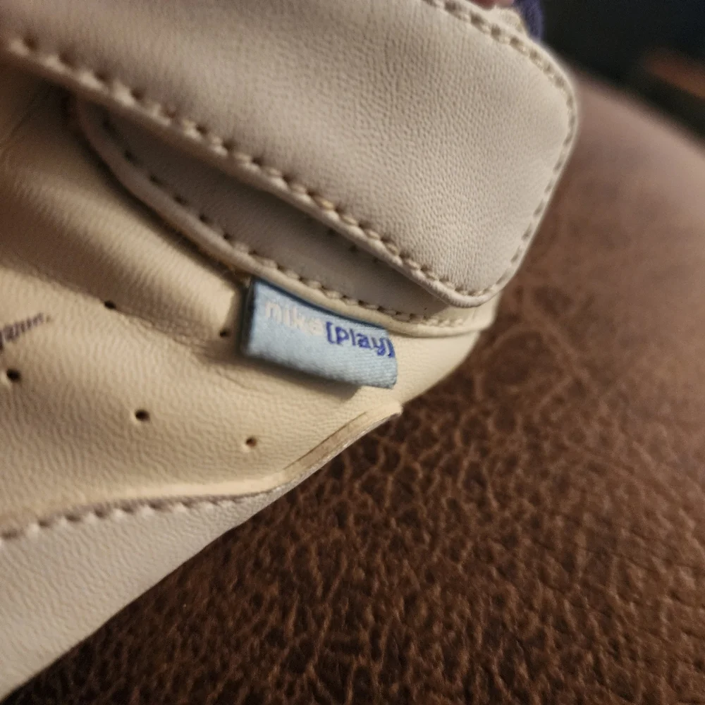 Nike Cream and Blue Baby Walker Shoes